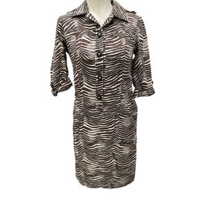 Tory Burch zebra print shirt dress 2
